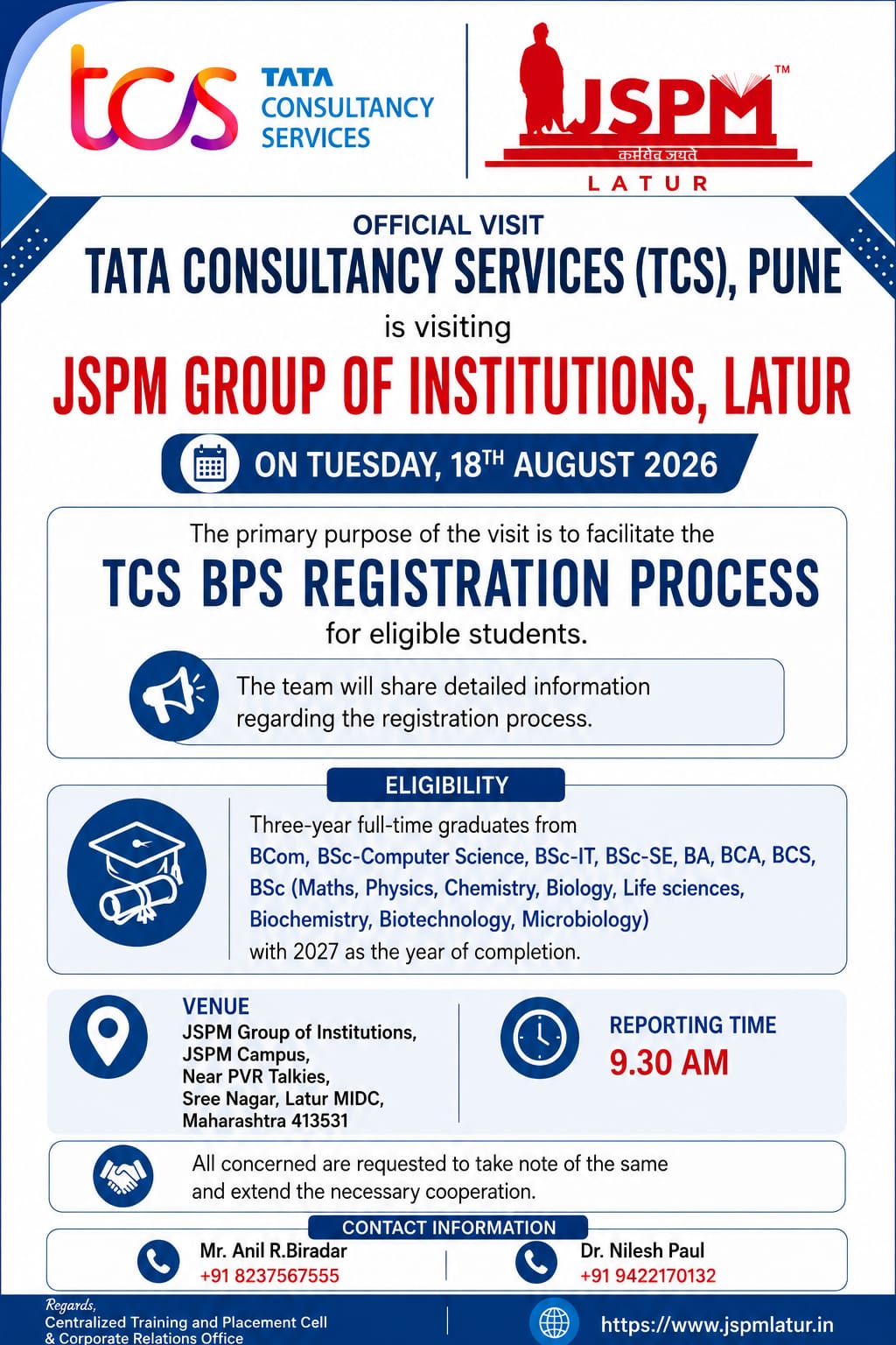 TCS BPS Registration Process